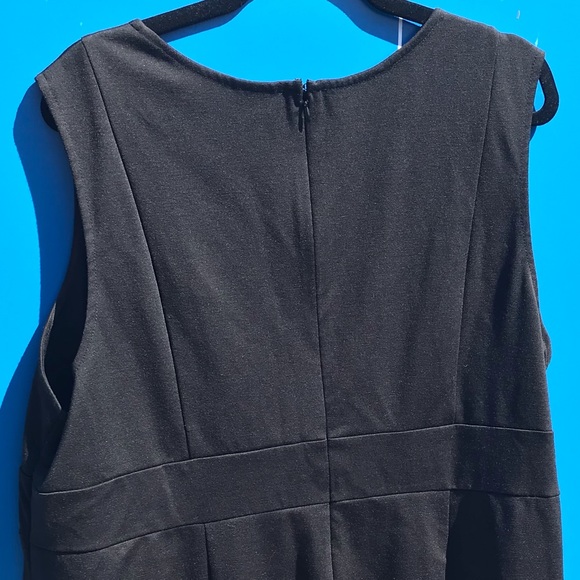 Merona 4X Black and Blue Color-block Sleeveless Dress - Picture 4 of 5